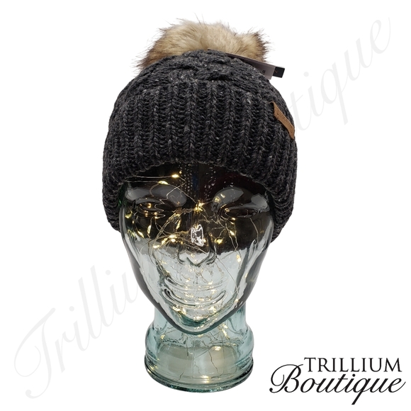 PENDLETON Women's Merino Wool Blend Cable Knit Hat & LUCKY BRAND Boot Socks NWT - Picture 3 of 8